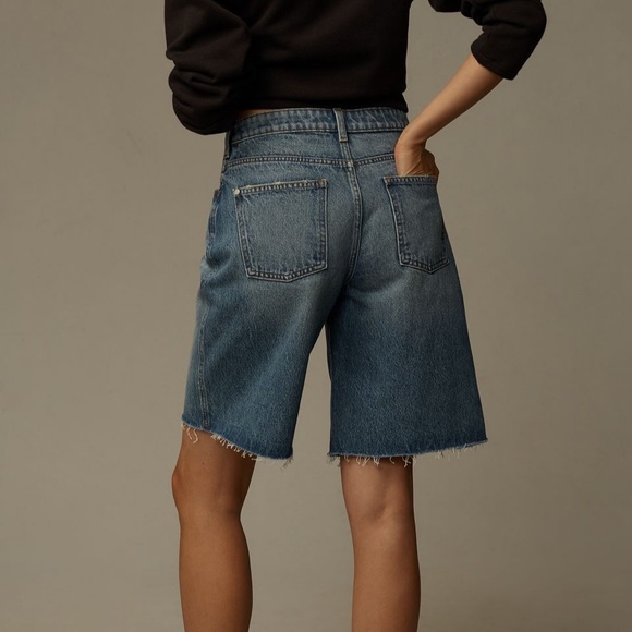 New! Anthropologie Pilcro Classic Bermuda Jean Shorts Size 30 NWT - Picture 3 of 7